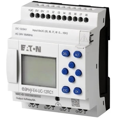EASY-E4-UC-12RC1P CPU voor besturingsrelais 8DI 4AI 4RO 12/24V DC of 24V AC met display