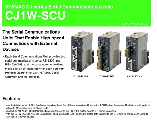Upgrade uw bedrijf met CJ1W-SCU21-V1 Communication Interface Unit Module
