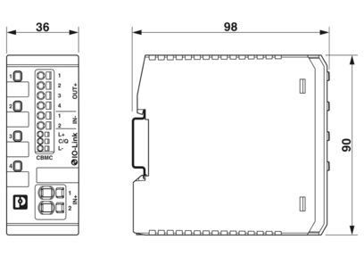 CBMC E4 24DC/1-4A IOL Elektronische schakelaar 2910410 voor zware toepassingen