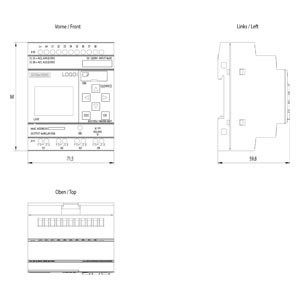 6ED1052-1MD08-0BA1 PLC LOGO Basismodule met geavanceerde functies en functies