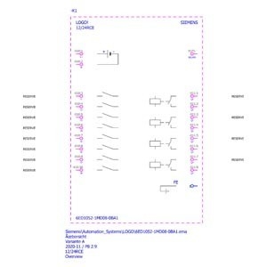 6ED1052-1MD08-0BA1 PLC LOGO Basismodule met geavanceerde functies en functies