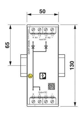 QUINT4-DIODE/12-24DC/2X20/1X40 Redundantie module 2907719 voor industriële toepassingen