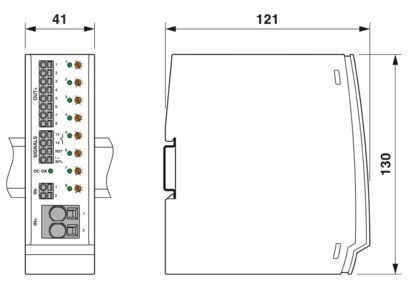 NO-R CBM E8 24DC/0.5-10A Elektronische schakelaar met 0,5-10A verstelbare stroom