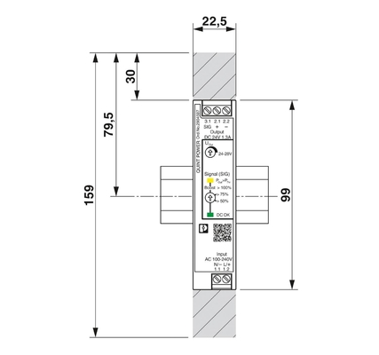 QUINT4-PS/1AC/24DC/1.3/SC Stroomvoorzieningseenheid 2904597 voor industriële energiebehoeften