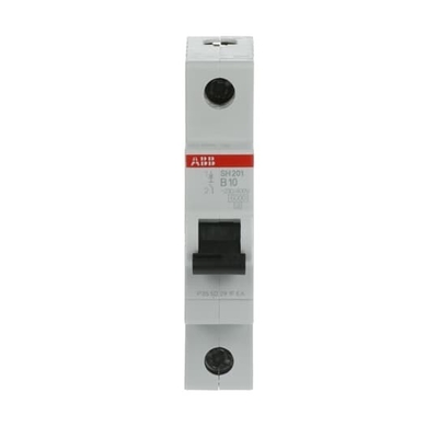 1 pool MCB SH201-B10 Miniatuurcircuitbreaker Nominale stroom 10A