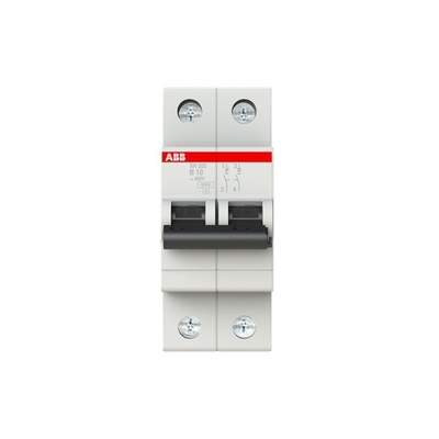 2P B 10 A MCB SH202-B10 Miniatuurcircuitbreaker Breekcapaciteit