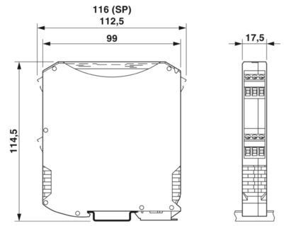 MACX MCR-T-UI-UP 2811394 Temperatuursomvormer voor industriële toepassingen