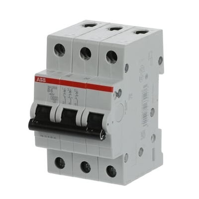 MCB SH203-B6 Miniatuurcircuitbreaker Nominale frequentie Hz 50 Aantal polen 3 6 A