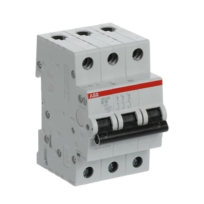 Breekcapaciteit 3P B 16 A MCB SH203-B16 Miniatuurcircuitbreaker Nominale stroom 16A
