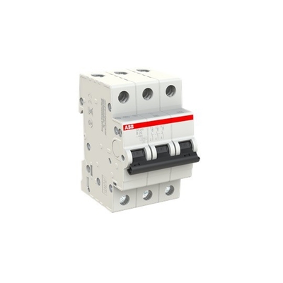 MCB SH203-B20 Miniatuurcircuitbreaker B BCD Curve B Nominale frequentie Hz 50 20A B 3P
