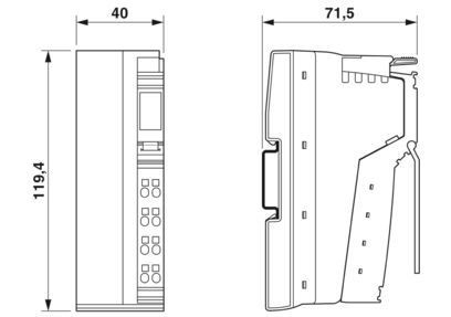 2693020 IB IL 24 PWR IN/R/L-0.8A-PAC Power Module voor industriële automatiseringssystemen