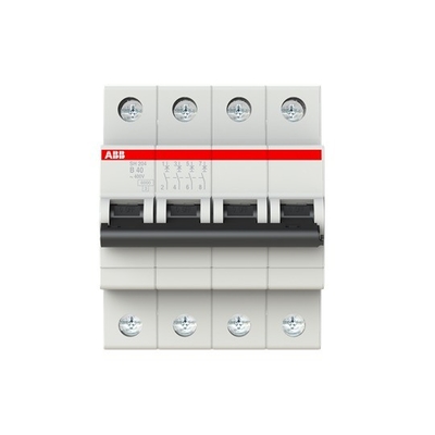 MCB SH204-B40 Miniatuurcircuitbreaker 4P B Nominale frequentie Hz 50 40A Nominale stroom