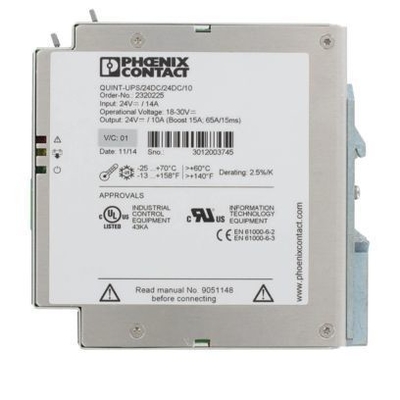 QUINT-UPS/24DC/24DC/10 Ononderbroken stroomvoorziening met 24DC-uitgang en -ingang 2320225