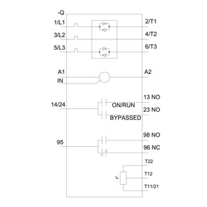 Schroeftype Terminals 3RW5056-6TB04 SIRIUS Soft Starter Grootte S6 Thermistor Output