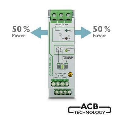 QUINT-ORING/24DC/2X10/1X20 en Industrial Redundancy Module met beschermende coating