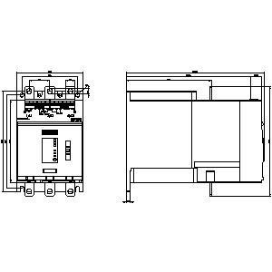 Analoog uitslag 3RW5055-2AB14 SIRIUS Soft Starter Grootte S6 met veergeladen terminals