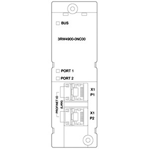 3RW4900-0NC00 Profinet-communicatiemodule voor Sirius Soft Starter 3RW44 van Siemens