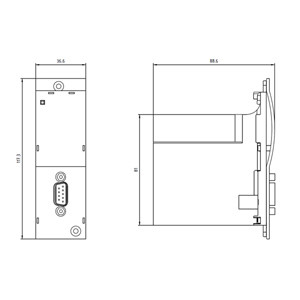 Communicatiemodule voor 3RW44 Soft Starter 3RW4900-0KC00 Advanced Control Solution