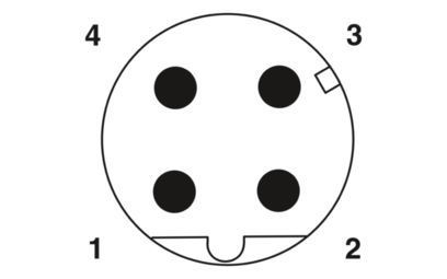 SACC-M12MRD-4Q SH PN 1554539 Data Connector De perfecte oplossing voor gegevensoverdracht