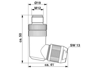 SACC-M12MRD-4Q SH PN 1554539 Data Connector De perfecte oplossing voor gegevensoverdracht