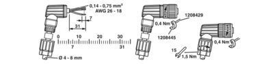 SACC-M12FR-5PL 1424690 Connector De ultieme oplossing voor industriële verbinding