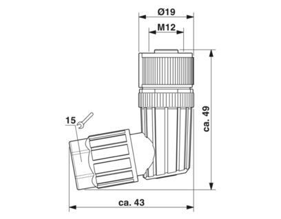 SACC-M12FR-5PL 1424690 Connector De ultieme oplossing voor industriële verbinding