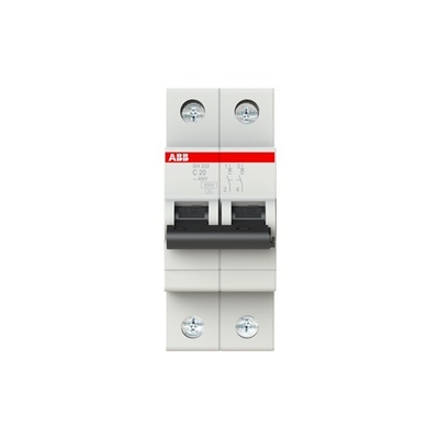 20A C miniatuurcircuitbreaker met BCD-curve en 50Hz frequentie MCB SH201-C20NA