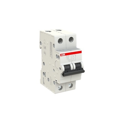 Hoge breekcapaciteit MCB SH202-C25 Miniatuurcircuitbreaker 2P C 25 A met C-curve