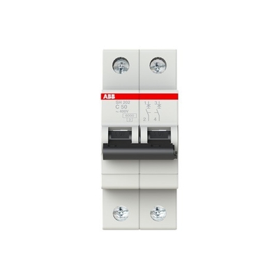 50A nominale stroom MCB SH202-C50 Miniatuurcircuitbreaker 2P Nominale frequentie Hz 50