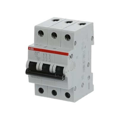 MCB SH203-C6 Miniatuurcircuitbreaker 3P 6A C Standaardstroom 6A MCB