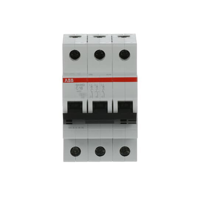 MCB SH203-C16 Miniatuurcircuitbreaker Nummer van pool 3 16 A Nominale frequentie Hz 50
