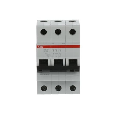 MCB SH203-C16 Miniatuurcircuitbreaker Nummer van pool 3 16 A Nominale frequentie Hz 50