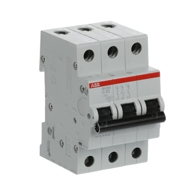MCB SH203-C20 Miniatuurcircuitbreaker 3P Nominale stroom 20A Nominale frequentie 50 Hz