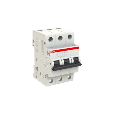 220V MCB SH203-C25 Miniatuurcircuitbreaker 3P C 25A Nominale spanning 220V BCD Curve C