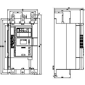 3RW5148-1XC14-0S Soft Starter Grootte 4 Schroef Terminals Analoog Uitgang Met HMI-standaard