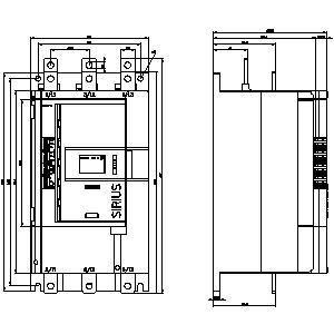 Siemens 3RW5148-1XC14 SIRIUS Soft Starter met analoge uitslag Grootte 4 schroefterminals