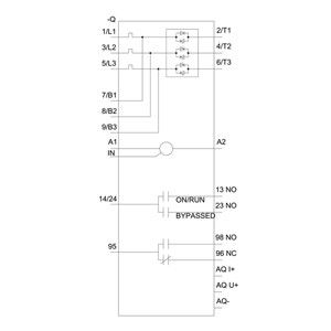 Siemens 3RW5148-1XC14 SIRIUS Soft Starter met analoge uitslag Grootte 4 schroefterminals