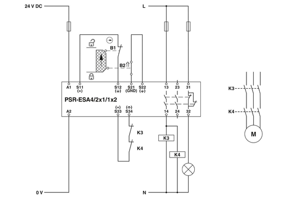 PSR-SPP-24UC/ESA4/2X1/1X2 Veiligheidsrelais voor veilige en soepele industriële processen