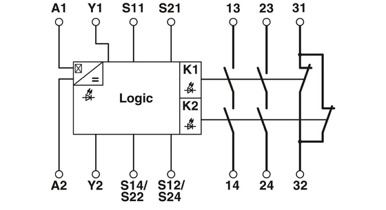 22.5*112*114.5mm PSR-SPP-24UC/THC4/2X1/1X2 Veiligheidsrelais en theorie voor spanningsrelais