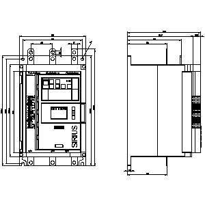 3RW5134-1XC14-0S SIRIUS Soft Starter Grootte 3 Schroefterminals Analoog Uitgang HMI-standaard