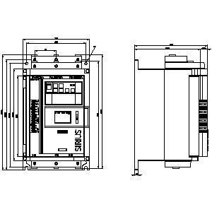 SIRIUS Soft Starter Grootte 2 Schroefterminals Analoog Uitgang HMI Standaard 3RW5126-1XC14-0S