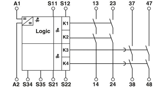 Phoenix Contact Veiligheidsrelais 2981800 PSR-SCP-24DC/ESD/4X1/30 voor veilig uitschakelen