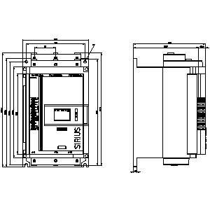 Grootte 2 schroeftype terminals SIRIUS Soft Starter 33RW5114-1XC14 met analoge uitgang