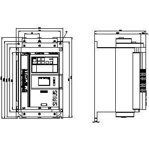 Soft Starter 3RW5113-1XC14-0S SIRIUS Grootte 2 Schroefterminals Analoog Output HMI-standaard