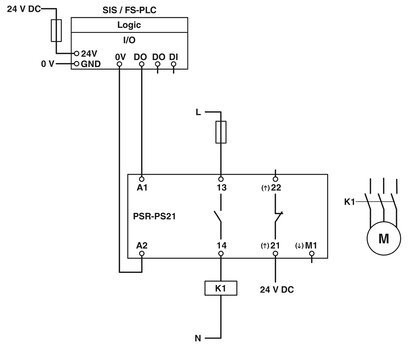 Koppeling Relais- PSR-PS21-1NO-1NC-24DC-SC door Phoenix Contact- Beschermingsfunctie inbegrepen