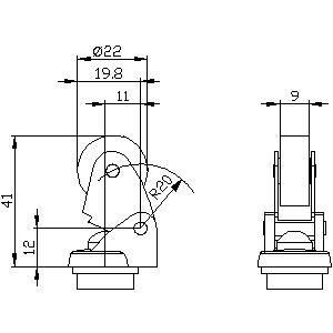 Industriële kwaliteit 3SE5000-0AE01 actuator met 22 mm kunststofrol en metalen hefboom