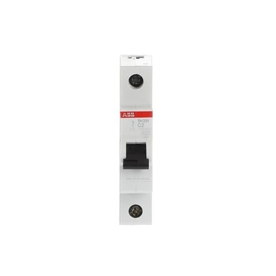 Nominale frequentie 50Hz MCB SH201-C2 Miniatuurcircuitbreaker 1P Aantal polen 2A