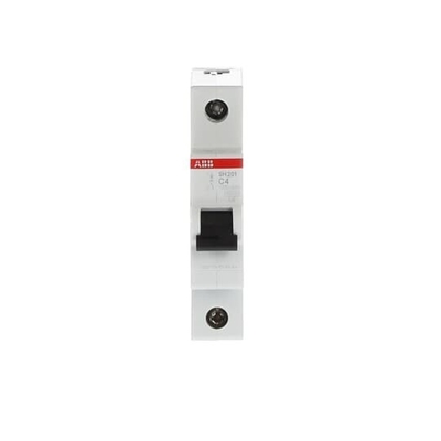 1P MCB SH201-C4 Miniatuurcircuitbreaker Nummer van paal 1 220V Nominale spanning 220