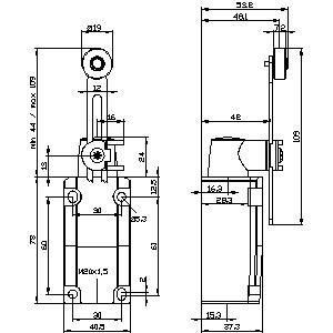 3SE5112-0CH50 Position Switch Metal Part-Turn Actuator voor zware toepassingen