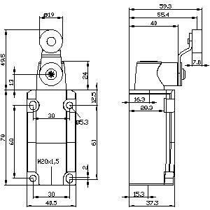 3SE5112-0CH02 Metalen positieschakelaar voor deeltjesdraai-actuator in industriële toepassingen